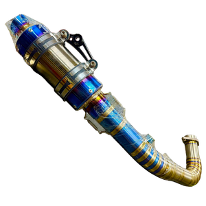KAO Rainbow Titanium Racing Exhaust Pipe Taiwan OEM - Product Image 1