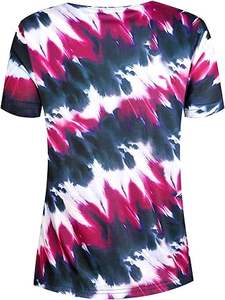 T-shirt Tie-Dye Oversize Femme Tendance Streetwear Décontracté Vintage Respirant Teint par Trempage - Product Image 2