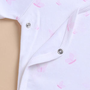 Body de Kimono de Bambú Orgánico de Primera Calidad con Elastano - Estampado de Mariposas - Product Image 3