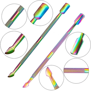 น้ำยาล้างเล็บเจลยูวี ที่ทำความสะอาดหนังกำพร้า ที่ดันหนังกำพร้า สแตนเลส ไม้กดกำจัดหนังกำพร้า ชุดอุปกรณ์ดูแลเล็บ - Product Image 5