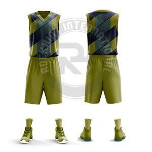 Uniforme de basket-ball professionnel en polyester, matière respirante, coupe confortable pour les joueurs, entraînement, ligue - Product Image 4