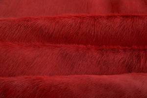 Hairs on Cowhide Skin Leather Red Natural With Hairs on Veg Tan Leather Genuine Leather for Making Jackets Pants Bags - Product Image 2