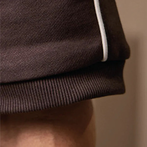 Custom OEM Men’s Espresso Brown Contrast Line Elite Co-Ord <b>Set</b>- Minimalist Athleisure Premium Breathable 2 Piece Summer Outfit - Product Image 4