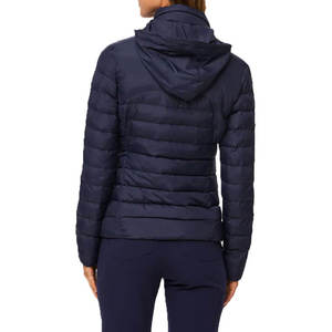 Veste matelassée pour femme, col montant, coupe-vent, hiver, décontractée, couleur unie, polyester, fermeture éclair, coupe ajustée - Product Image 2