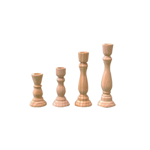 Elegante Portavelas de Madera Pulida para Decoración del Hogar, Candelabro Navideño Ecológico Clásico Multicraft - Product Image 3