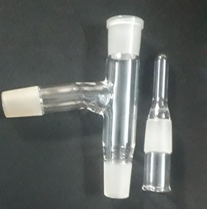 High <b>Temperature</b> Resistant Glass Distillation Adapter 75 Degree Distilling Head 24 40 Joint Laboratory Separation Component - Product Image 3