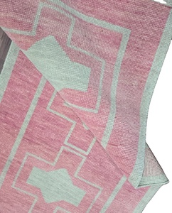 Alfombra anudada a mano de lana antigua de alta calidad 2,8x12 2,8x10 alfombra rosa para rezar corredor para sala de estar alfombras de telar hechas a mano de algodón - Product Image 3