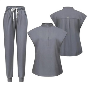 Ensemble de blouses médicales extensibles en polyester à séchage rapide pour médecins, infirmières, femmes et hommes - Tenue d'infirmière - Product Image 1