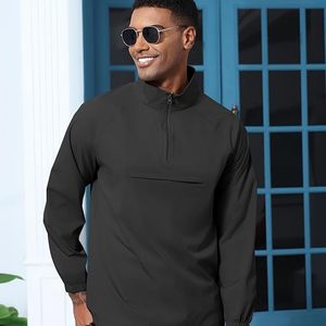 Chaqueta Softshell con Cierre de Cremallera para Hombre, Resistente al Agua, Cortavientos, con Bolsillo Frontal, Corte Regular, para Todas las Estaciones, Ropa para Actividades al Aire Libre - Product Image 3