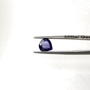 Saphir bleu naturel de Bangkok, taille cœur calibrée 7 mm, pierre précieuse de saphir bleu naturel à facettes pour la fabrication de bijoux - Product Image 2