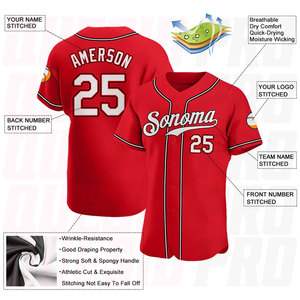 Maillots de sport personnalisés sublimés en gros pour équipes de baseball et de football – Tenues respirantes OEM – Vente en gros de maillots de sublimation - Product Image 4