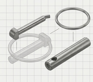 DIN Lynch Pins High Strength Industrial Locking <b>Fasteners</b> For Agricultural Machinery And Engineering Applications - Product Image 2