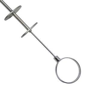 Instrument chirurgical vétérinaire, sonde métallique réutilisable pour usage hospitalier en élevage, instrument pour la tétanisation et la chirurgie animale, modèle S AMPEX - Product Image 6