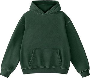 Sudadera con Capucha Azul Marino Oscuro, de Algodón, Lisa, Casual para Adultos, para Todas las Temporadas, Sudadera Promocional, Estilo Vintage, Talla Grande - Product Image 4
