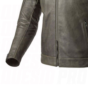 Classic Slim Fit Genuine Leather Motorcycle <b>Jacket</b> for Men Windproof <b>Biker</b> Racing Rider Protective Stylish Moto Outerwear - Product Image 4