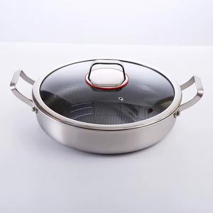 La meilleure casserole en métal avec couvercle en verre, pratique et idéale pour un usage quotidien, devient un indispensable au lieu d'être un ustensile pour les occasions spéciales. - Product Image 1