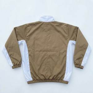 High Demanding Custom Logo Brown And White Men's Lightweight Nylon <b>Wind</b> <b>Breaker</b> Shorts Vintage Wear Men Sets Streetwear Jackets - Product Image 3