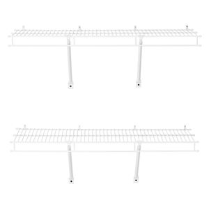 Kit d'étagères murales robustes de 90 cm, lot de 2 étagères flottantes en acier au carbone pour rangement, étagères murales durables - Product Image 3