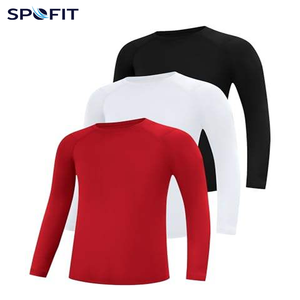Camiseta de natación de manga larga transpirable para niños, de secado rápido, sin costuras, unisex, para adultos, blanca y negra, con estampado sublimado. - Product Image 2
