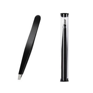 Pinces à cils de qualité supérieure, forme courbée, pointe fine, couleur rose, pour la beauté - Product Image 2