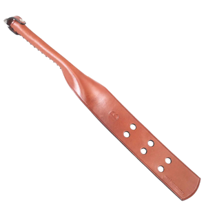 Leather Spanking Paddle with Wide Blade for Even Sensation Distribution - Product Image 5