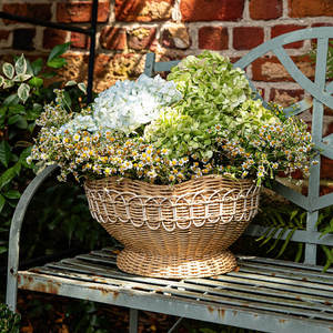 15 \ "centro de mesa tejido de ratán frutero decoración del hogar herramienta de torneado - Product Image 2