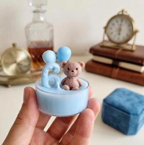 Vela Coleccionable para Decoración del Hogar, Adorable Vela con Forma de Oso, Vela de Cumpleaños de Moda, Superventas, Envío Internacional Disponible - Product Image 6