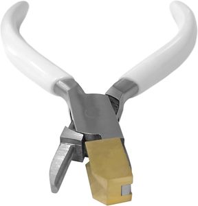 Pince à boucler les anneaux en V, outil de pliage de bagues, mâchoires en laiton pour ajustement de boucles de pendentifs, 5,5 pouces, Zetomed Pro - Product Image 3