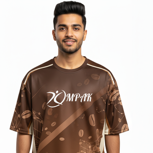 เสื้อยืดโอเวอร์ไซส์สไตล์สตรีทลำลอง พิมพ์ลายแบบซับลิเมชั่น แฟชั่นสำหรับผู้ชาย - Product Image 1