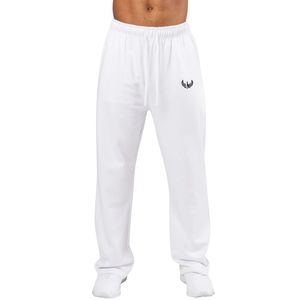 Pantalon de survêtement blanc épais pour homme, en molleton doux, coupe décontractée, idéal pour l'entraînement, la gym, le sport et le quotidien - Product Image 1