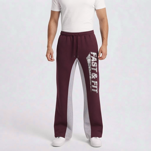 Custom Design 2026 Streetwear Men Flared Pants High Quality Custom Made Plus Size Flared mens pants - Product Image 4