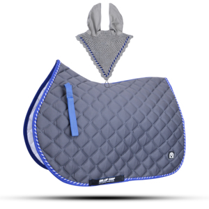 Quilted Faux Fur Horse Saddle Pad Shock Absorbing Equine Cushion Custom Logo Riding Training <b>Blanket</b> - Product Image 5