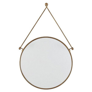 Espejo de Pared Arqueado de Hierro de Lujo Moderno con Marco Minimalista y Acabado Dorado, Decoración para Bodas - Product Image 6