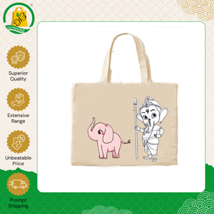 Bolsa de Mano Reutilizable de Lona de Algodón Orgánico Biodegradable, Impresa Personalizada, de Calidad Premium, con Asa Integrada para Compras - Product Image 5