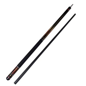 Queue de billard professionnelle de haute qualité à faible déflexion, en fibre de carbone véritable, avec fût en érable, <span class=keywords><strong>58</strong></span> pouces, 1/2, en deux parties - Product Image 1