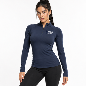 Fabricant de vêtements de fitness en gros – T-shirt de compression doux au toucher pour femme – Haut de sous-vêtement technique pour femme – Évacuation de l'humidité – Course à pied et entraînement - Product Image 4