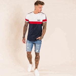 เสื้อยืดคอกลมผู้ชาย พิมพ์ลายโลโก้แบบนูน 3 มิติ คุณภาพสูง ปรับแต่งได้ตามต้องการ ผลิตจากผ้าฝ้าย 100% เป็นมิตรต่อสิ่งแวดล้อม ระบายอากาศได้ดี - Product Image 3