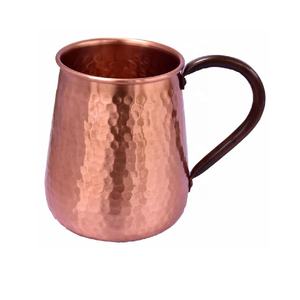 Tazas de cobre Moscow Mule con mango ergonómico, tazas de Metal puro con tapa de acabado martillado para cócteles, bebidas mixtas, accesorios para Bar - Product Image 4