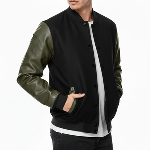 <b>Jacket</b> <b>for</b> <b>Men</b> Letterman <b>Jacket</b> Wool Body <b>Baseball</b> Team <b>Jackets</b> Super Soft Polyester Fabric Lining Wholesale price <b>Jacket</b> Top - Product Image 1