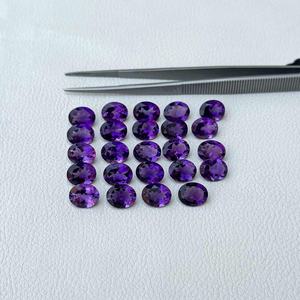 Piedra de Amatista Africana Natural de 9x11 mm, Ovalada, Facetada, para Joyería, Proveedor Indio a Precio de Fábrica, Calidad AAA - Product Image 2
