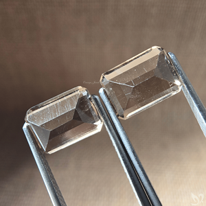 Quartz fumé taille émeraude 2,98 carats, pierre précieuse brune en vrac pour la création de bijoux sur mesure - Product Image 2