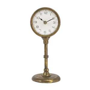 Reloj de Escritorio Moderno de Madera con Arco, Esfera Dorada, Reloj de Mesa Silencioso de Cuarzo, Reloj de Noche de Madera, Reloj Decorativo de Escritorio - Product Image 4