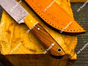Couteau à Découper en Acier Damas Forgé à la Main avec Étui, Fait Main, Haute Qualité, Tranchant comme un Rasoir, pour l'Extérieur, Vente Directe Usine, OEM - Product Image 3