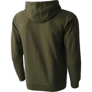 Sweat-shirt à capuche vert olive pour homme, coupe classique, couleur unie, décontracté, pour l'automne, en polaire, avec poche - Product Image 2