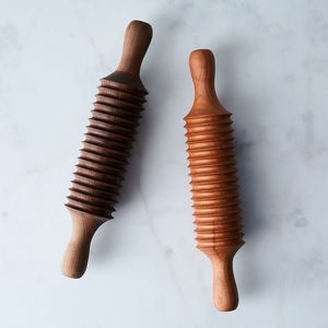 Rouleau à pâtisserie en bois écologique à motifs géométriques pour nouilles, pâtes, pâtisseries, roti, chapati, pizza, cuisine maison - Product Image 6