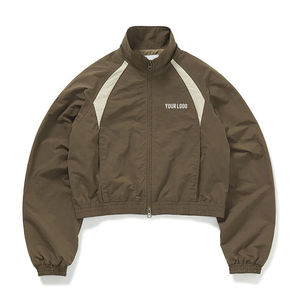 Ensemble coupe-vent en nylon pour femme, vêtements tendance, sweat-shirt demi-zip, survêtement court, veste et short, ensemble 2 pièces 2026 - Product Image 1