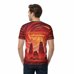 Camisetas Estampadas para Hombre, Camisetas 3D Grises y Verdes, Envío Directo, Camiseta Deportiva de Manga Corta de Nailon, Camiseta Deportiva de Nailon y Elastano - Product Image 4