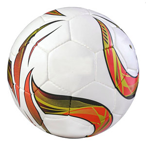 Balón de Fútbol Sala Profesional Talla 4 Blanco/Rojo para Entrenamiento en Interiores y Exteriores, Cosido a Máquina, Hecho en Pakistán - Product Image 1