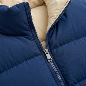 Men's <b>Reversible</b> Puffer Jacket Winter <b>Coat</b> Stand Collar Zip Up Outdoor Streetwear Custom Private Label OEM ODM - Product Image 6