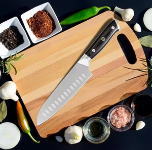 Wholesale PRESTIGE BLADES Customized <b>Kitchen</b> Chef <b>Knife</b> Handmade Carbon Steel Blade Ambidextrous Wooden Handle Sheath Brushed - Product Image 6